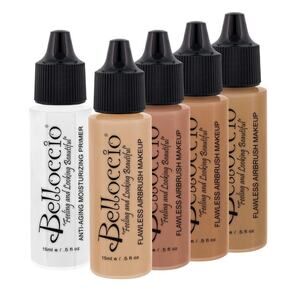 Bellaccio Airbrush Makeup Fair Tone Set Foundation Cosmetic Kit